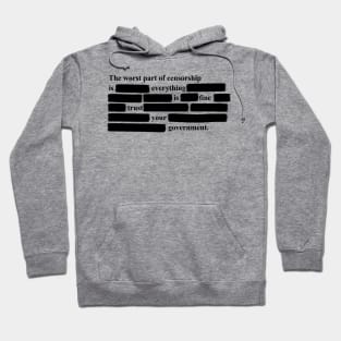 Censorship Freedom of Speech Hoodie